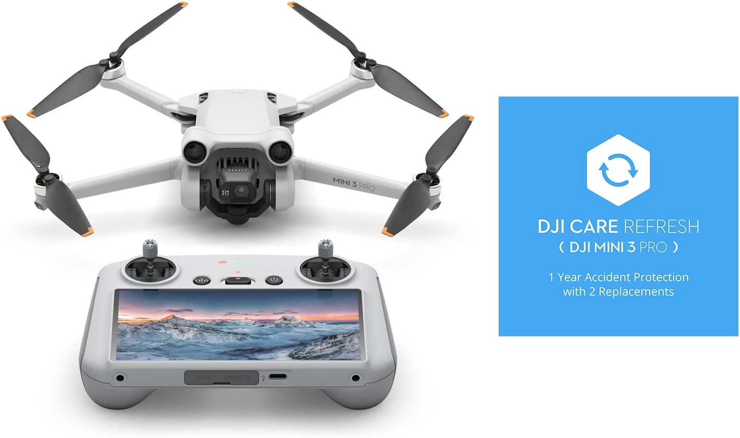 DJI Mini 3 Pro (DJI Smart RC Version) inkl. Care Refresh 1-Jahres-Schutzpaket